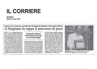 Il Corriere di Arezzo, 4 Giugno 2005